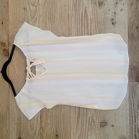 LC Lauren Conrad Small Striped Top with Tie Back - Picture 5 of 5